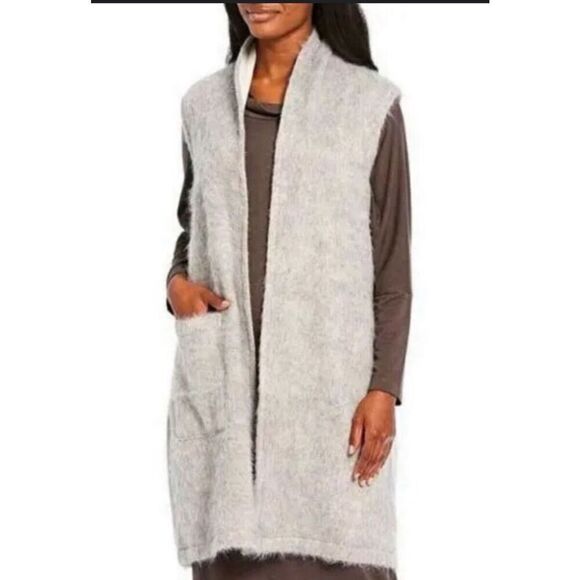 Bryn Walker lagenlook wool/alpaca blend long vest - Picture 1 of 9